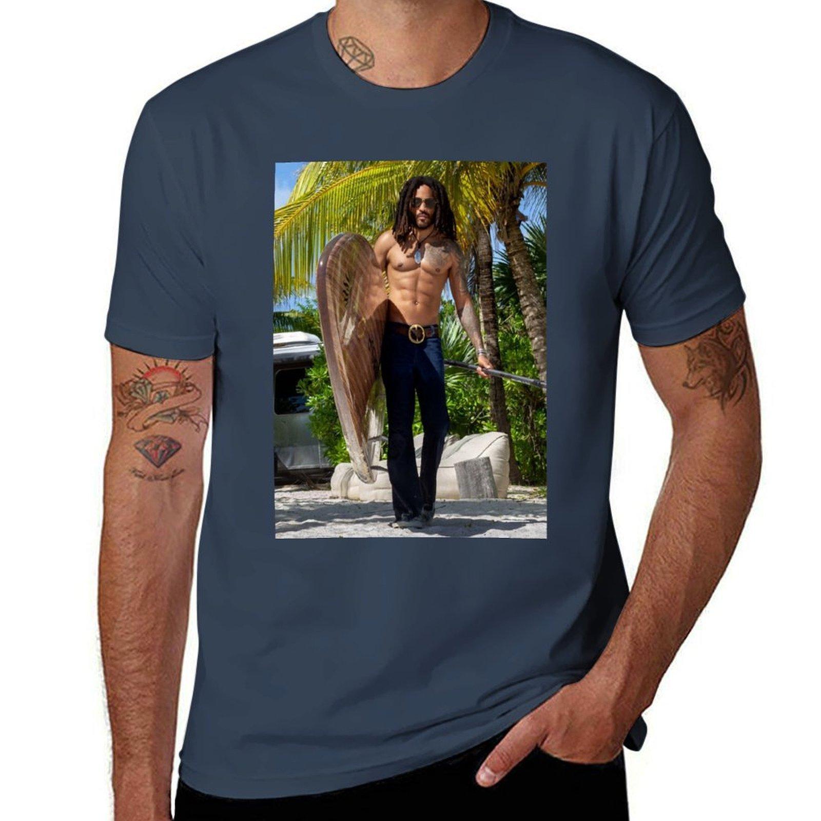 lenny kravitz aesthetic TShirt Sun Protective Outdoor Tee Top S
