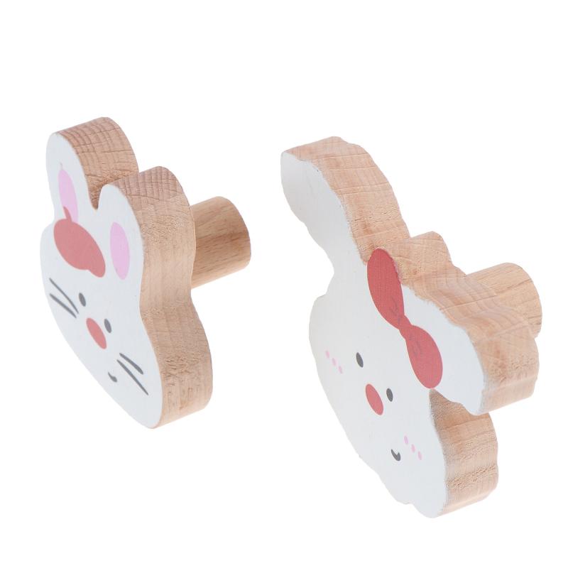 Cute Animal Wooden Hook Cartoon Wall Mount Hanging Hook Decorative Towel Holder Hook For Nursery Bedroom Home Wall Decoration