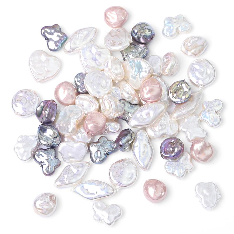 2 buc/pungă, de înaltă calitate, stil baroc, mărgele de perle ABS, brelocuri, pandantiv fluture inimă, pentru cercei, brăţară, bricolaj, bijuterii, accesorii