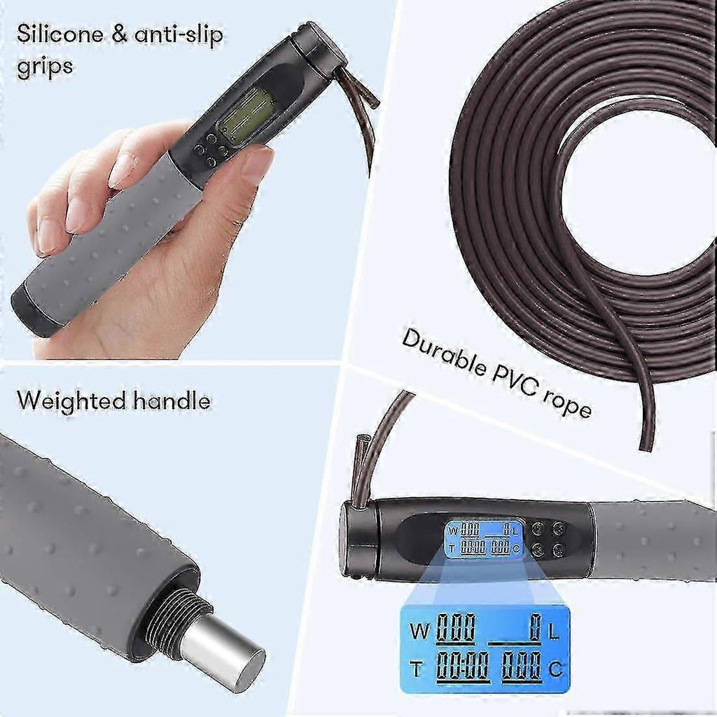 Sports Jump Rope, Cordless Skipping Rope With Counter, 3m Adjustable Skipping Rope With Steel Ball Bearing, Non-slip Handle For Adults/ SZRH A-S
