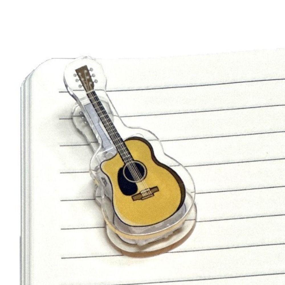 Musical Instrument Theme PP Clip Small Gift Keychain Creativity Folder  School