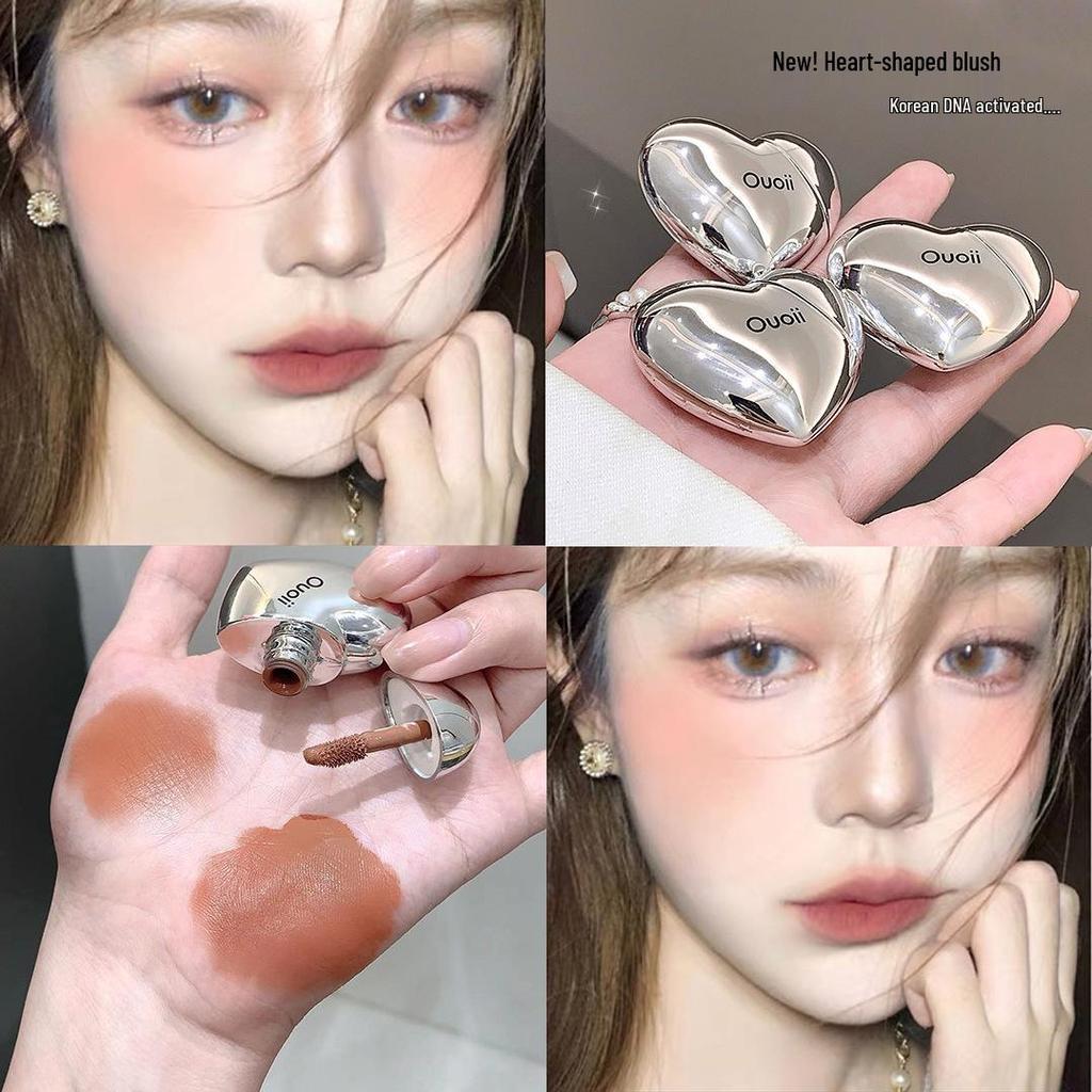 OUOII Heartbeat Blush Matte Liquid Multi-Use Cream Lipstick & Makeup Blush