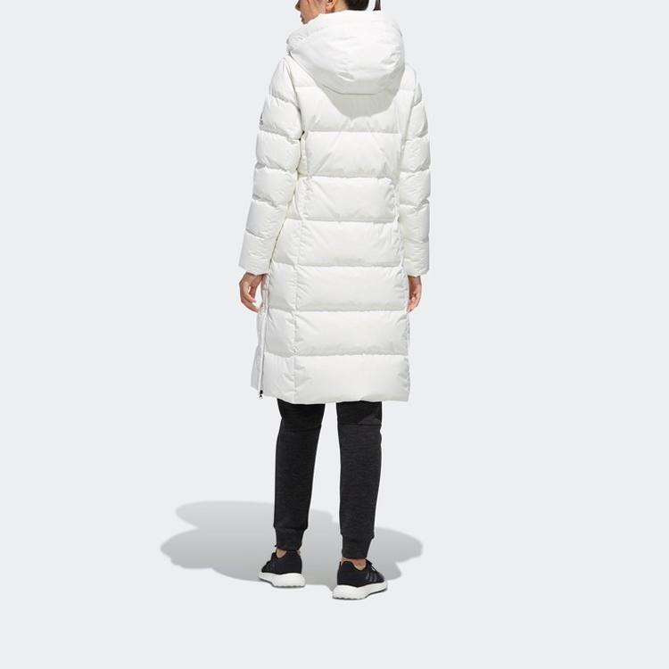 Adidas Parka Longue en Duvet pour Femme Chaude Extérieure Mi-Longue Sport à Capuche Veste en Duvet Hiver Veste Femme Blanc Éclatant EH3986