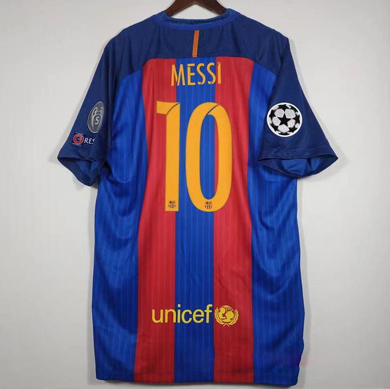 A Football Jersey Retro Classic Star Print Club Barcelona C Romesi Jersey