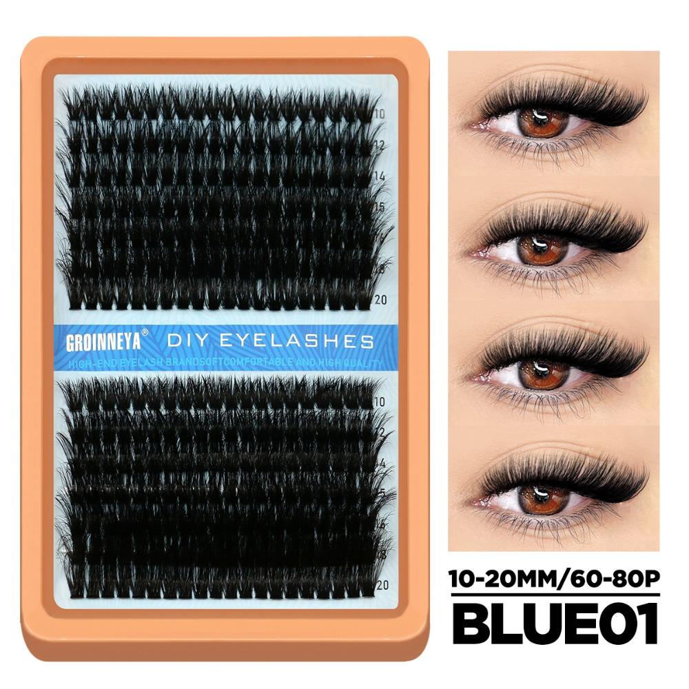 Natural Look 3D Faux Mink Lash Wispy Style DIY Lash Extension Kit  Makeup Enhancement