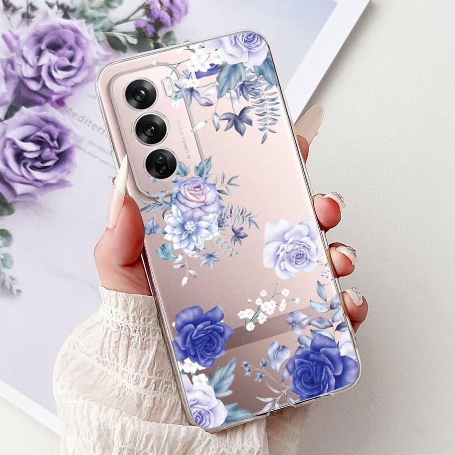 For OPPO Reno12 Pro 5G Case CPH2629 Cover Transparent Silicone Fashion Butterfly Soft Case For Reno 12 CPH2625 Reno 12Pro Fundas