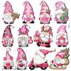 12 PCS New Cartoon Gnome Christmas Tree Ornaments Wooden Home Decor Snowman Ornament Hanging Party.Accessories