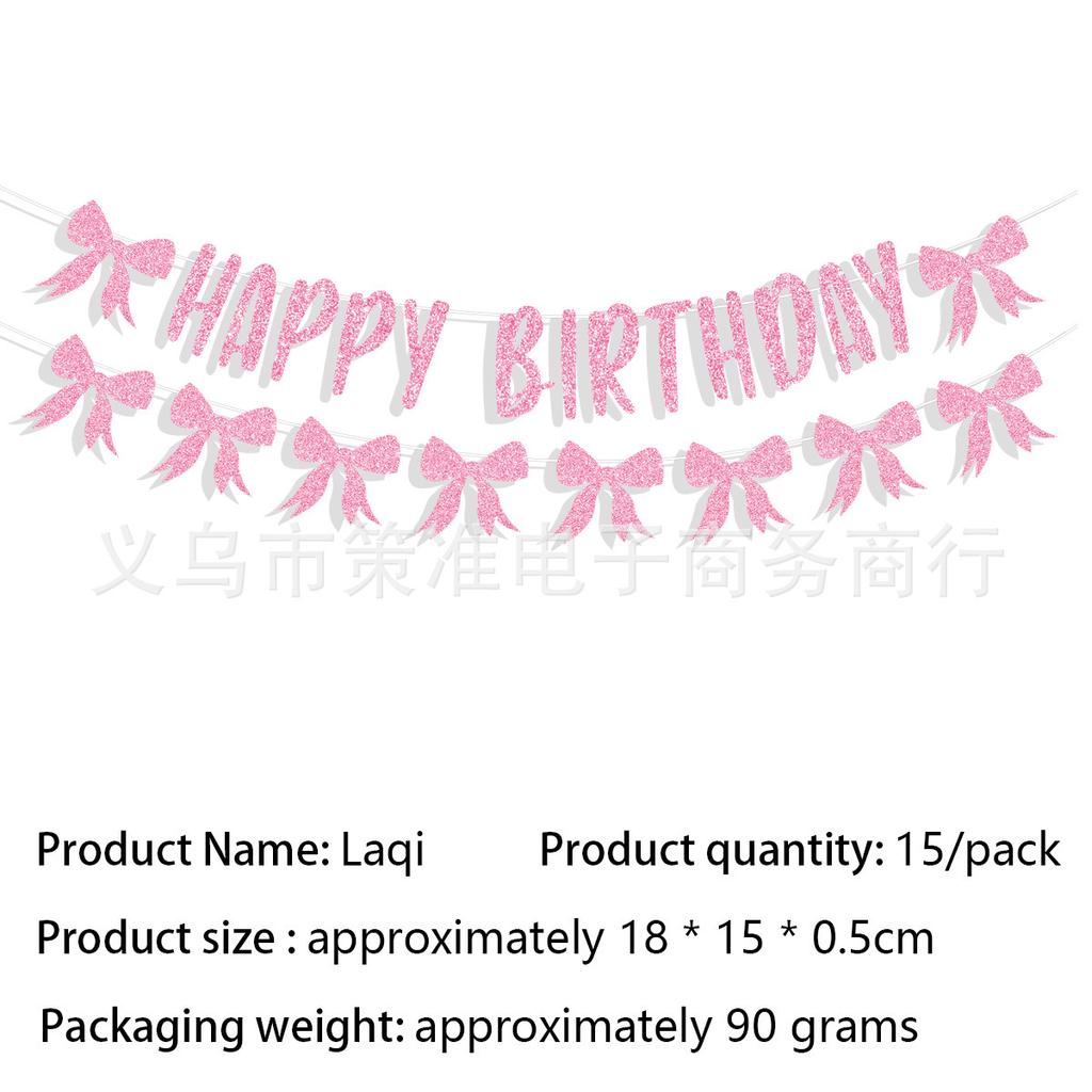 6/12pcs Pink Bow Acrylic KeyChains Coquette Bow Birthday Party Decorations Supplies Gifts for Kids Girls Pink Bow Party Favors