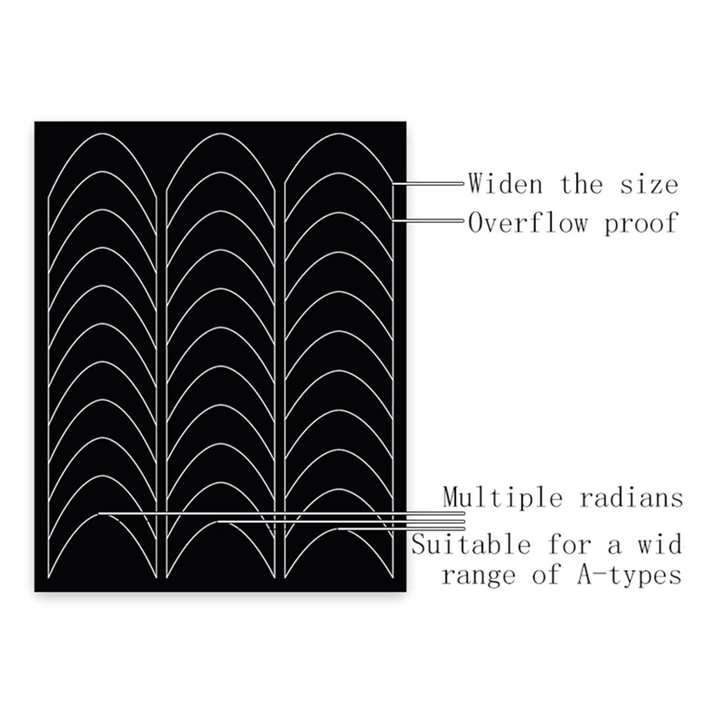 6 Designs French Manicure Strips Nail Art Stickers,Self-Adhesive Nail Tips Guides for DIY Nail Decoration Stencil Tools