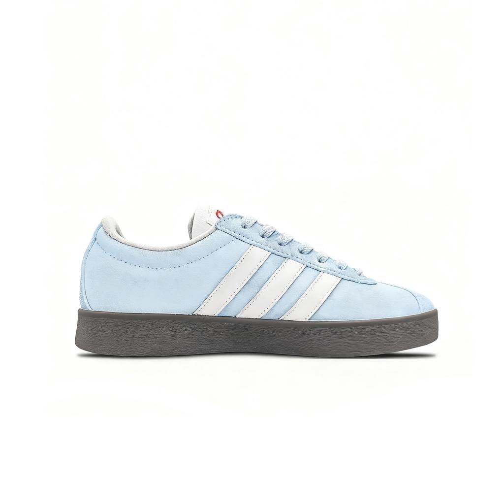 Adidas VL COURT 2.0 Cushioning Abrasion Resistant Cushioning, Wear Resistant Low top Skateboard Shoes Unisex Blue White HQ1802(Team239-)