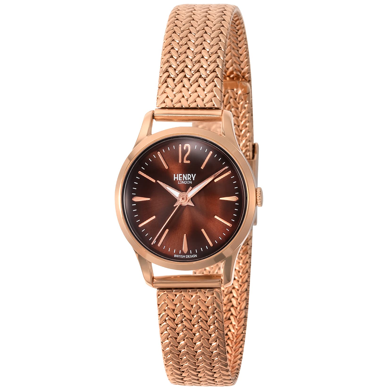 

Watch HARROW Brown Dial Stainless Steel Windshield Quartz 25MM UK London Watch HL25M0044 Black [Henry London] Women s [Used]