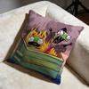 Fashion IInvader Zimful Cushion Cover Soft Decorative Pillow Case Suitable for Bedroom Sofa Car Travel Use