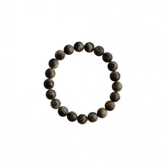 

Brunei soft silk agarwood bracelet for men and women, Buddhist prayer beads, antique material, pure natural wood bracelet, original design Brunei Black Oil Old Mate