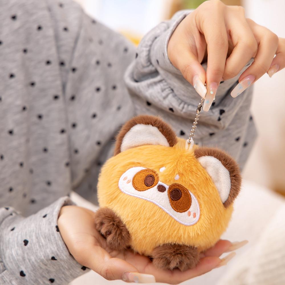 Butter Bear Animal Doll Pendant Panda Puppy Plush Keyring Animal Plush Toy Keychain  Kids Toy