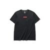 Letter Embroidered Printed Loose Sports Straight T-Shirt Men Tops Black 952127121-6