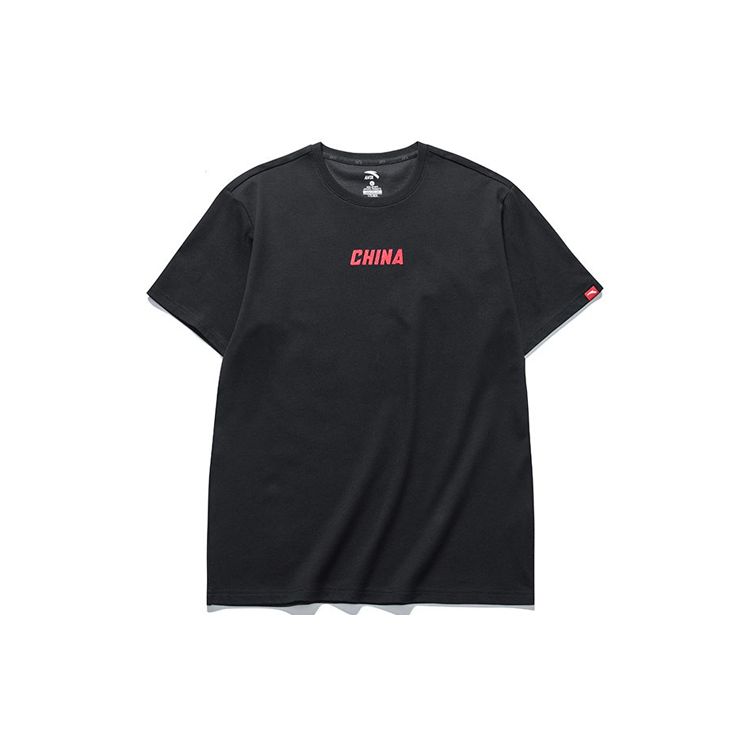 

Anta Футболка свободного покроя с вышитыми буквами и принтом, мужская, черная 952127121-6 S