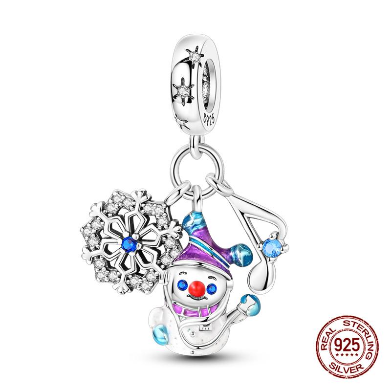 Charms Copper Three-In-One Series Charms Beads Fit 3Mm Original Bracelet Womens Diy Fine Jewelry Gifts