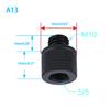 2x 3/8 To M6 M8 M10 M12 Camera Screw Tripod Base Connection Fixed Mount Conversion Screw Tripod Photography Accessories