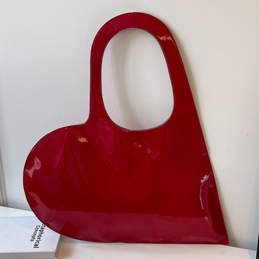 Luxury Design Heart Shoulder Bag Solid Color Fashion Clutch Purse Ladies Handbag Summer Top Hand Bag for Women and Girls