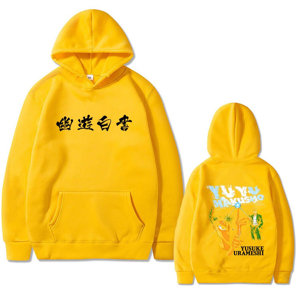 Anime YuYu Hakusho Urameshi Yuusuke Hoodie Unisex Clothing Cartoon Oversized Pullover Hoodies Male Fashion Hooded Tracksuit