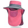Summer Bucket Hat UV Protection Couple Shawl Fishing Hats Hollow Mesh Sun Protection Big Brim Caps Face Sunscreen Climbing Cap