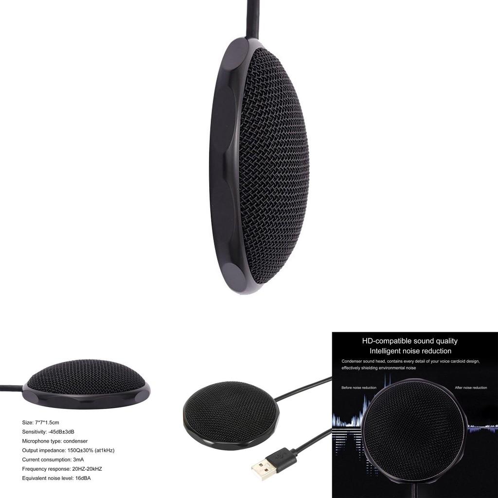 Usb Microphone 360 Degree Omnidirectional Design For Remote Office And Meetings