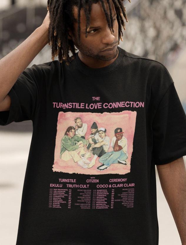 Vintage 2022 The Turnstile Love Connection Tour 2022 T-shirt size S-5XL Unisex T-Shirt XXL