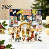 Nativity Advent Calendar 2026, Christmas Countdown Box for Kids, 24 Day Festive Religious Scene Figurines Boys Girls, Collectible Holiday Toy