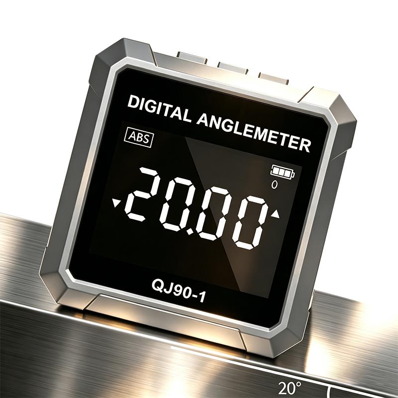 High Accuracy Digital Inclinometer Magnetic Angle Finder Level Box Digital Protractor Bevel Gauge with LCD Backlight for DIY Assembly Tools