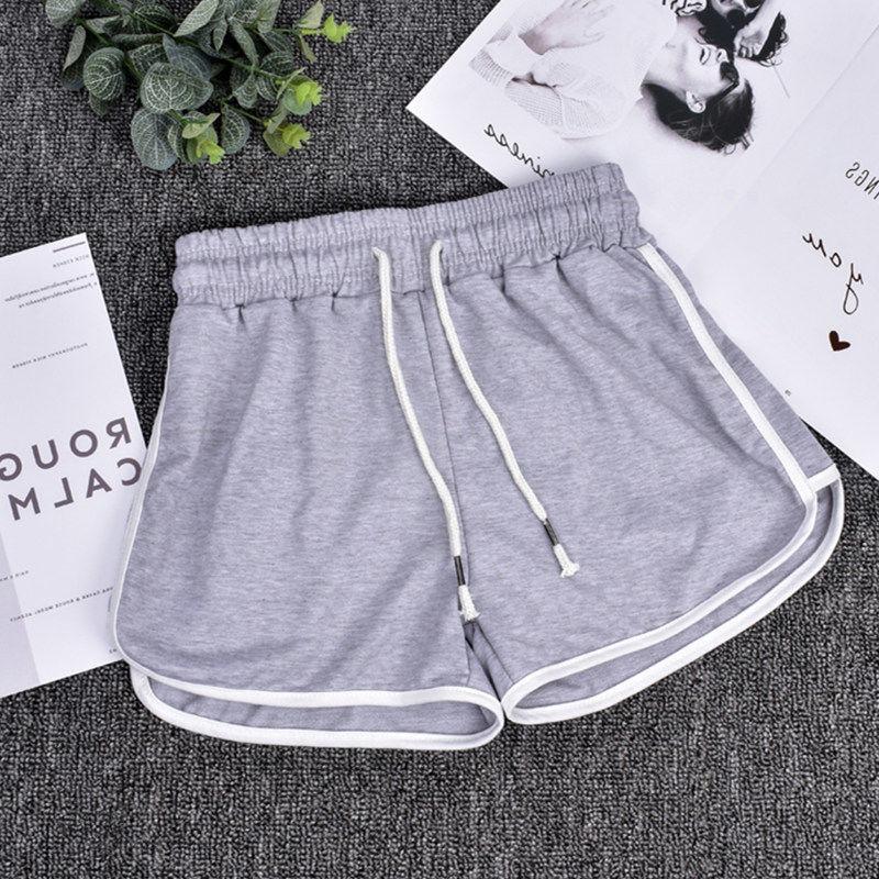 Pantaloni scurți sport de trei minute pentru femei, largi, de vară, pentru acasă, versiune coreeană, de purtat casual, cu talie înaltă, subțiri, pantaloni de pijama, se asortează cu orice