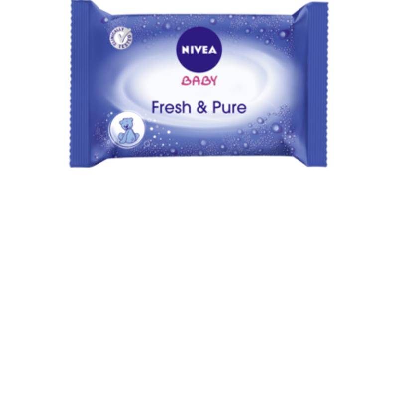 

Немецкие детские влажные салфетки Nivea Baby Fresh & Pure 60 шт.