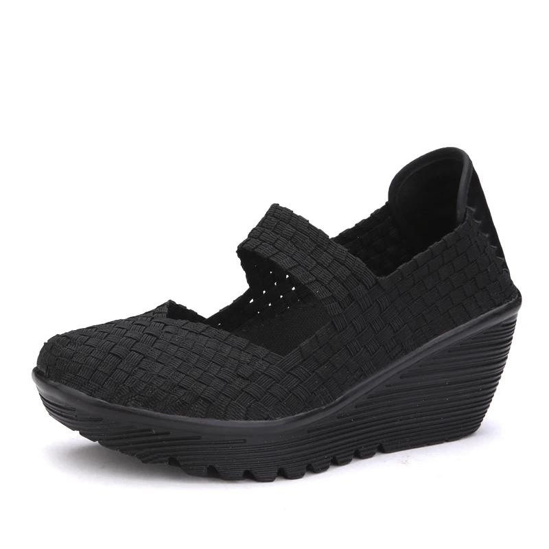 Scarpe da Donna Piattaforma Bassa Estive Sneakers Intrecciate da Passeggio Femminili Mocassini Casual 5CM Alta Qualità Tenis Donna Zapatos De Mujer
