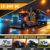 BJZ 3/4" Strobe+Marker Lights Dual Function Amber Trailer LED Side Clearance Tail Bumper Griller Flash Lights 12V Turn Signal Warning Indicator