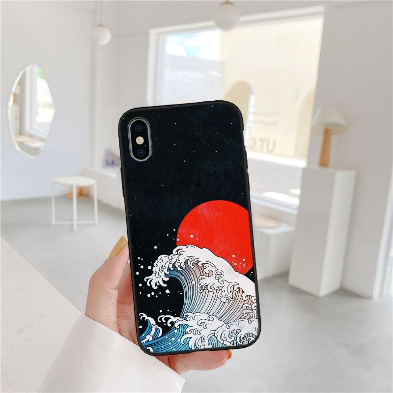 BF66 Great Wave Off Kanagawa Soft Shell Phone Case for Xiaomi Poco C40 C50 C51 C55 C65 C71 C75 F3 F5 F6 F7 M2 M3 Pro Ultra