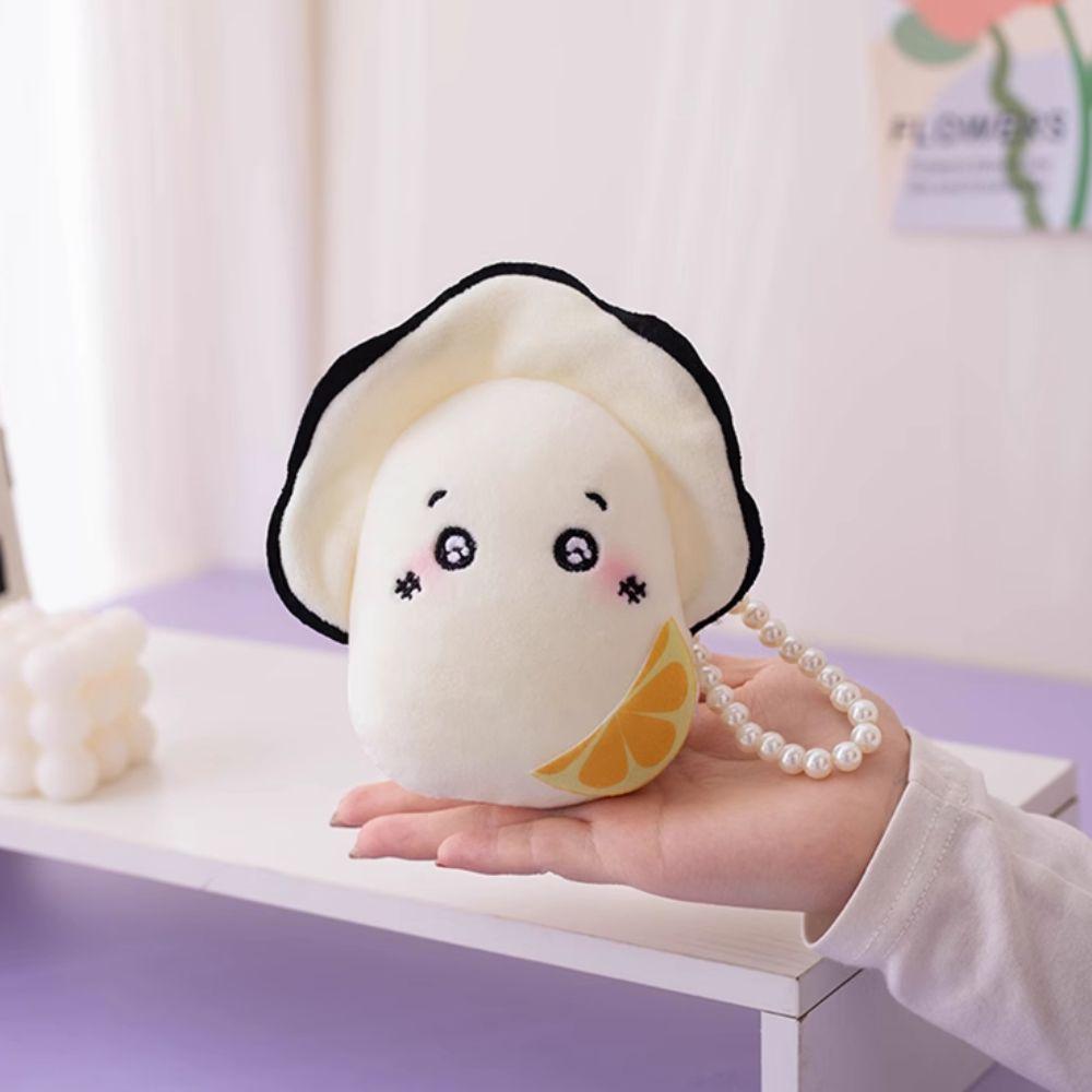 with Pearl Chain Oysters Pendant Doll 10cm Size Oysters Plush Pendant  Keychain Decor