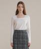 PAUL&ALICE Shirred Square Tee / 3 Colors