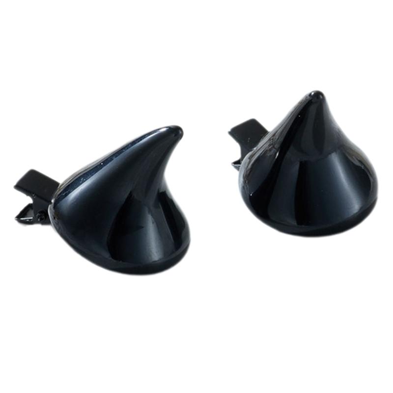 

Horn Hair Clips Dancing Party Props Headwear Cosplay Halloween Hair Props чорний