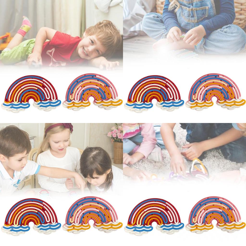 Colorful Sensory Activity Board For Stress Relief With Soft Silicone Design Ideal For Kids And Adults