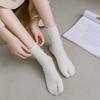 Comfortable Split Toe Socks Solid Color Tabi Sox Japanese Harajuku Two-Toed Socks  Summer