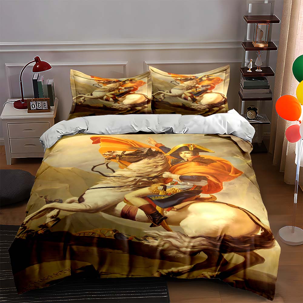 

Historic equestrian portrait. Bedding Duvet cover sets Duvet covers Pillowcases gifts (1 * Duvet Cover 2 * Pillowcases, without duvet insert) 135x200cm