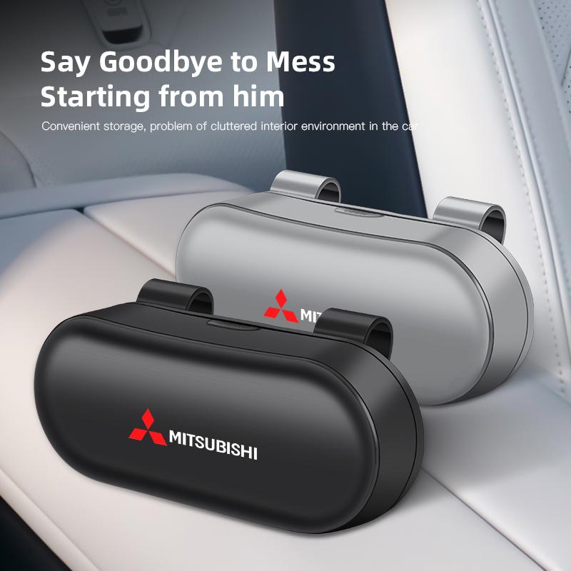 Car Sunglasses Box Interior Accessories For Mitsubishi Pajero ASX Colt I200 Space Delica Triton Ralliart Ex Star Eclipse Lancer
