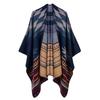 Women's Autumn and Winter Extended Fashion Scarf Shawl Dual-purpose Travel Camping Warm Double-sided Imitation Cashmere Cape