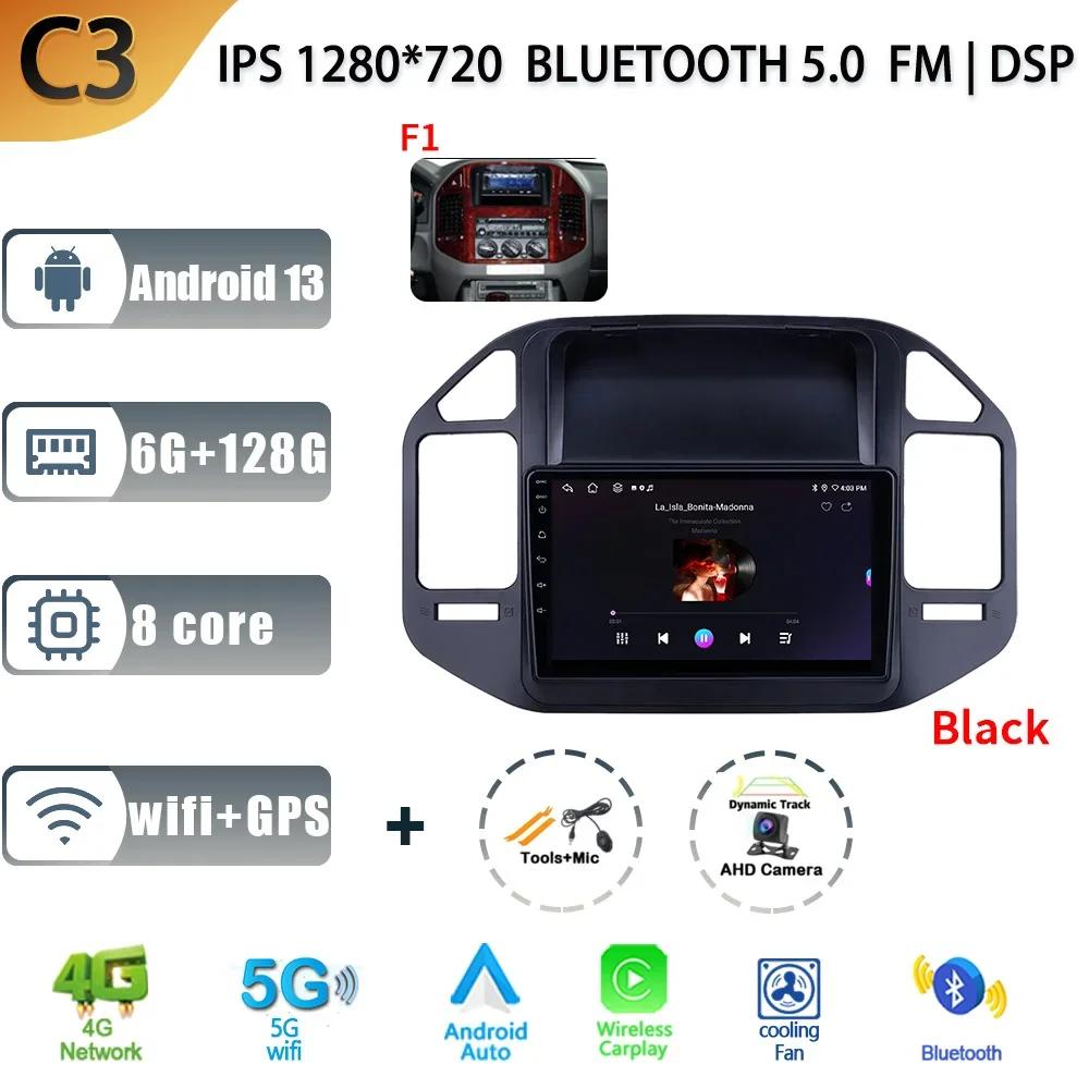 For Mitsubishi Pajero 3 V70 V60 1999-2006 Car Android 13 Radio Multimedia Navigation Stereo 4G GPS Auto Head Unit 2 Din Screen