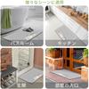 ddLUCK Diatomaceous Earth Bath Entryway Instant Quick Dressing Odor and Mildew Resistant Mat, Mat, Absorbency, Drying, Bathroom, Room, Washroom,