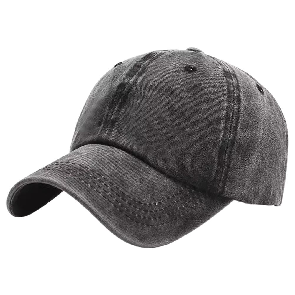 Vintage Cotton Baseball Cap Breathable Outdoor Sun Hat Solid Color Solid Color Baseball Cap for Activities Camping Picnic Hiking