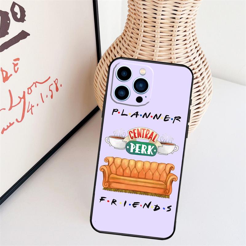 Central Perk Friends TV Show Funda For iPhone 16 15 Pro 14 Pro Max Plus 11 13 12 Mini X XS XR Phone Case