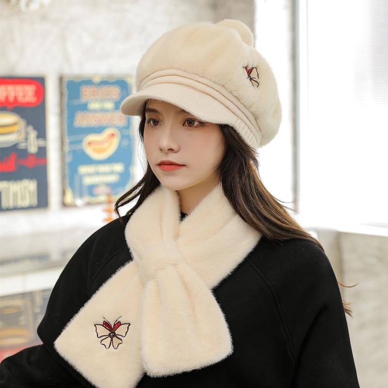 Вязаная шерстяная шапка-шарф — фото 7