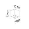 Cube bathroom wall lamp with adjustable light flow LUCA LED 7W SL.0545 Sollux Lighting
