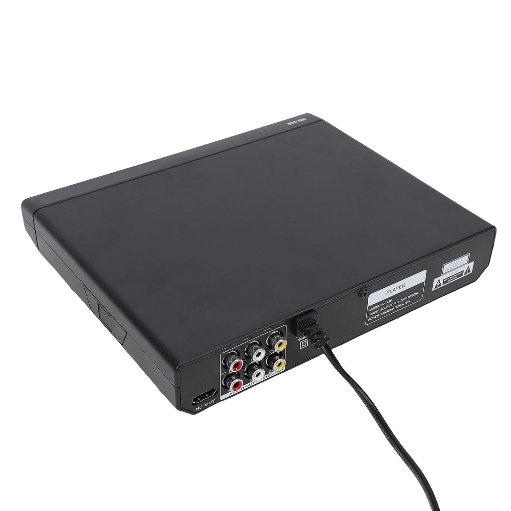 DVD Player HD Multimedia Interface 1080P Small Home Stereo CD Player for TV with USB 6.5mm MP3 Playback Remote Control