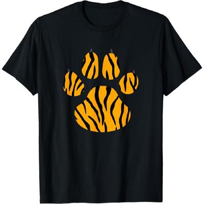Cool Animal Tiger Print Paw T-Shirt